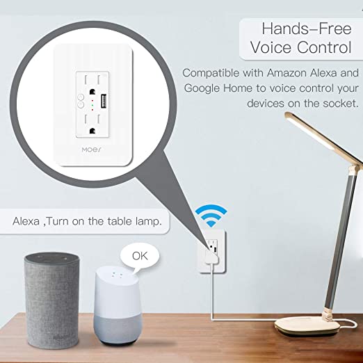 MOES WiFi Smart Wall Outlet 2