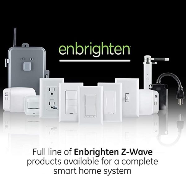 Enbrighten Plug-In 2-Outlet WiFi Smart Switch, White
