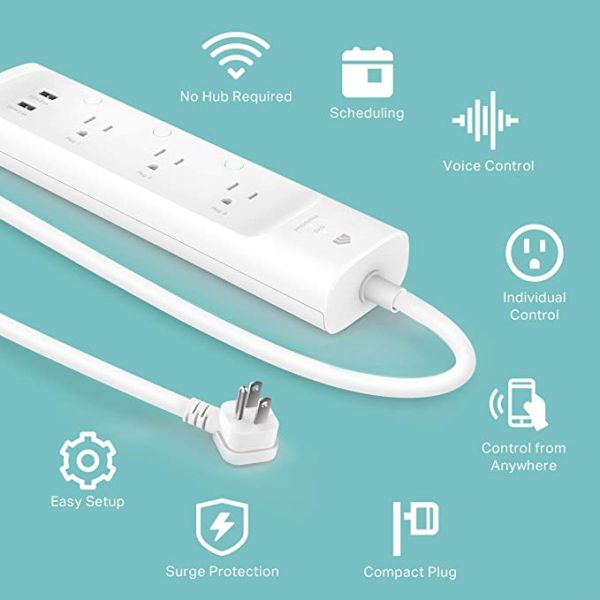 This smart power strip lets you individually control each outlet
