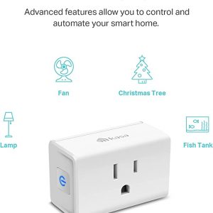 Kasa Smart Plug Mini 15A, Apple HomeKit Supported, Smart Outlet Works with  Siri, Alexa & Google Home, No Hub Required, UL Certified, App Control