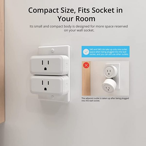 UltraPro Smart Plug WiFi Outlet, Smart Home, Smart Switch, Smart Outlet,  Works With Alexa, Echo & Google Home, No Hub Required, App Controlled, ETL