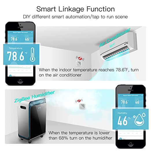 WiFi Humidity Temperature Monitor: Smart Hygrometer Thermometer for Remote  Monitor and Alert, High Precision Indoor Thermometer with TUYA App, No Hub