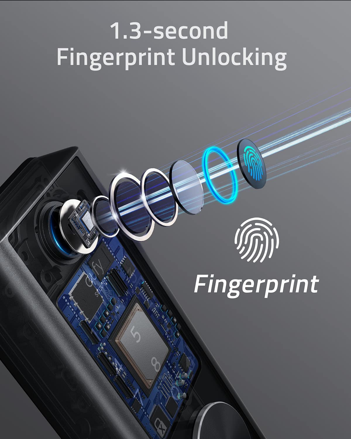 Eufy security smart lock touch fingerprint keyless 2