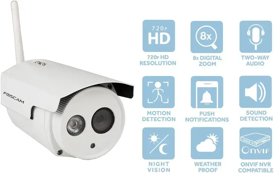 Foscam HD 720P Outdoor WiFi Security Camera 2