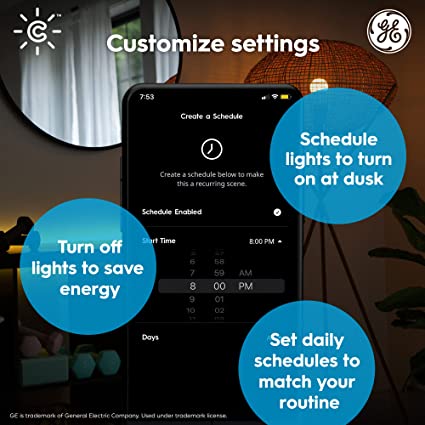 GE CYNC Smart LED Light Bulbs 9