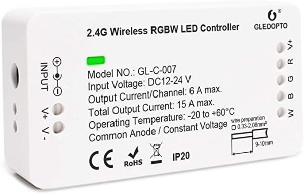Schat paraplu welvaart GLEDOPTO ZigBee RGBW 1ID LED Strip Controller