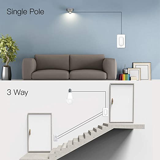 moes 3 way single pole smart light dimmer switch neutral wire required no hub required multi control work 03