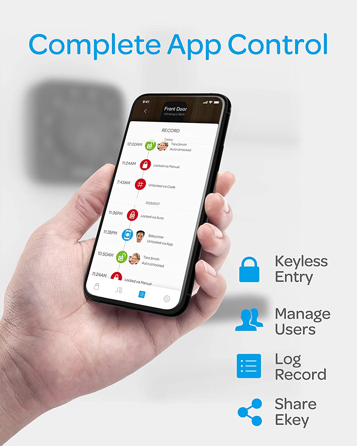Ultraloq U-Bolt Smart Lock App Control
