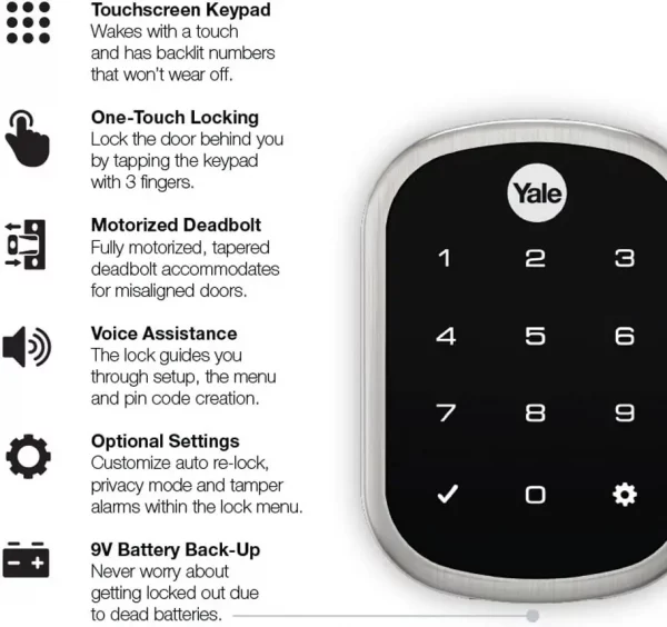 Yale Assure Lock Touchscreen with Wi-Fi and Bluetooth —