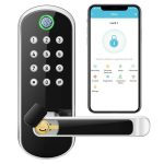 sifely latch keyless entry door lock smart lock bluetooth enabled
