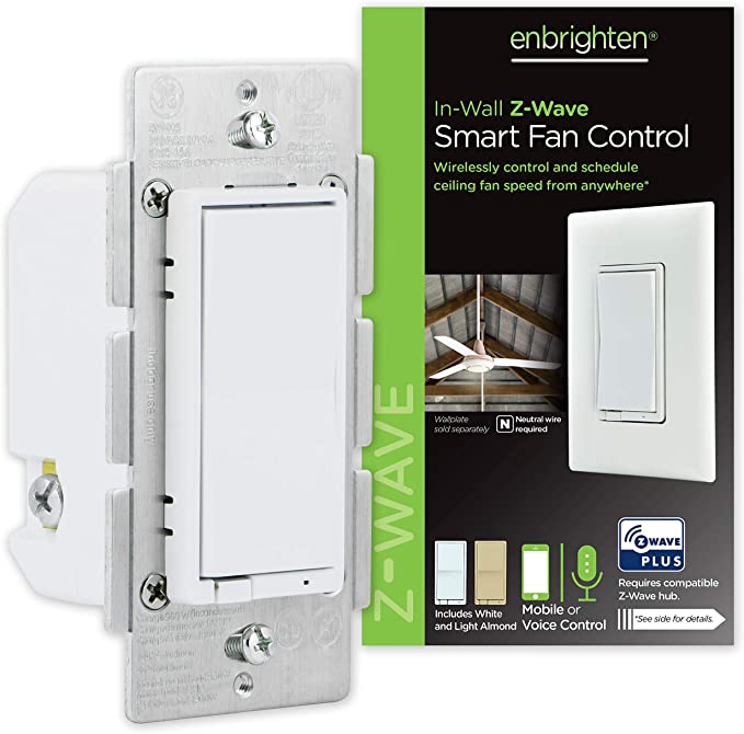 Enbrighten Zigbee Plug-In Smart Switch with Dual Controlled Outlets and  Energy Monitoring, White