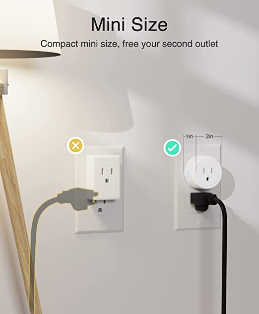 GHome Smart Plug Outlet Extender, Surge Protector with 3 Individually  Controlled Smart Outlets and 3 Smart USB Ports, Works with Alexa Google  Home