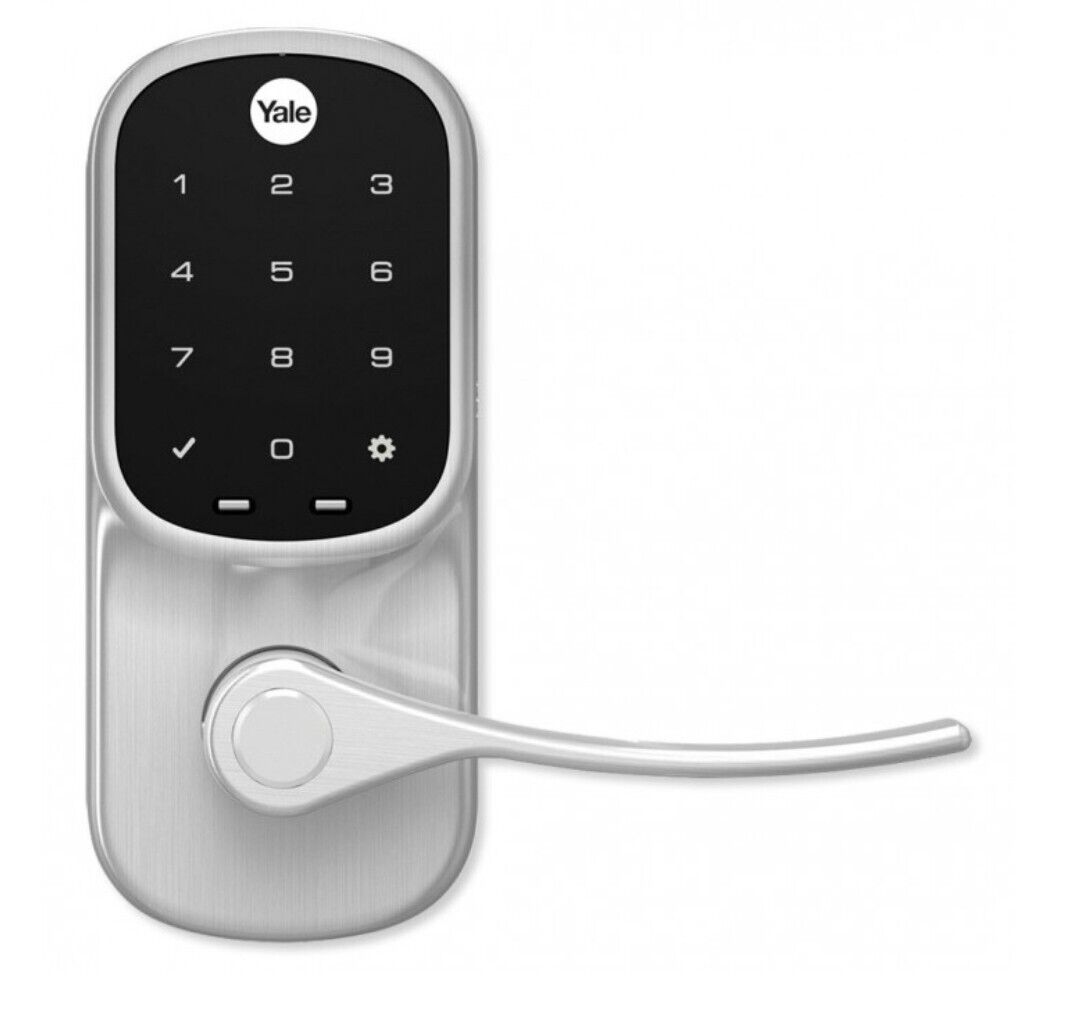 yale assure lever satin nickel lock with touchscreen keypad r yrl226 zw2 619